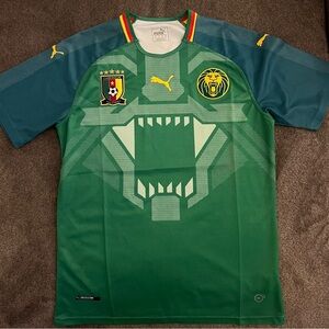 Puma Cameroon Green Soccer Jersey